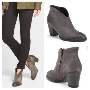 Paul Green Delgado Gray Suede Ankle Boots 10.5